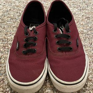 VANS Authentic Port Royale Red/Black Women's Size 6.5